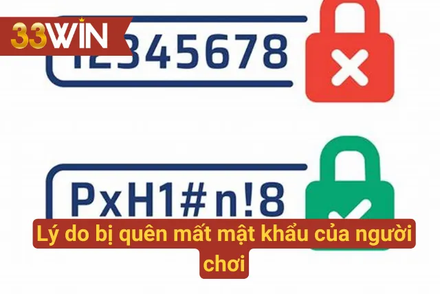 Nguyên nhân khiến người chơi quên password