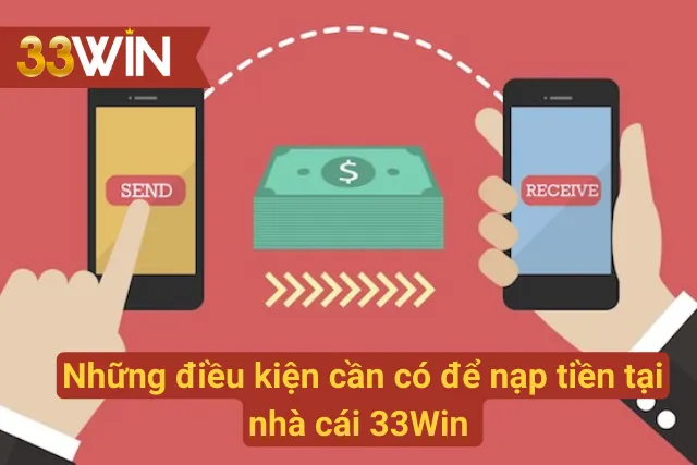 Những điều kiện cần có để nạp tiền tại 33Win 