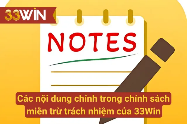 Nội dung của chính sách miễn trách nhiệm tại nhà cái uy tín 